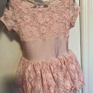 Pink Lace Kids Dance Costume
